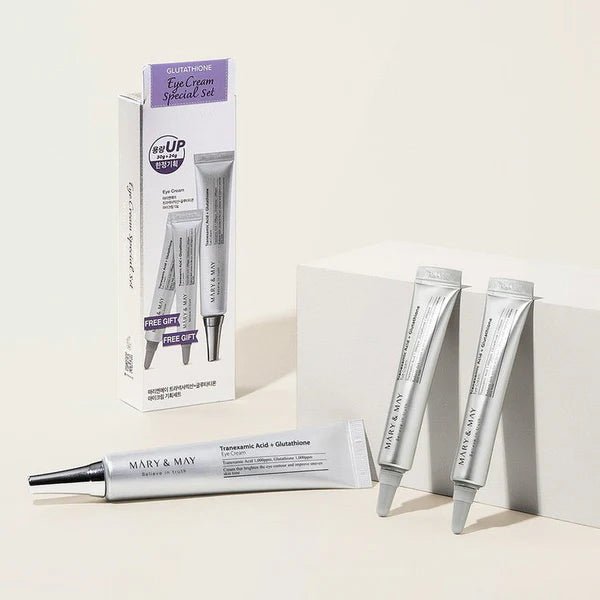 Mary&May Glutathione Eye Cream Special Set (30g+12g x 2) by Mary&May – Skincare Set
