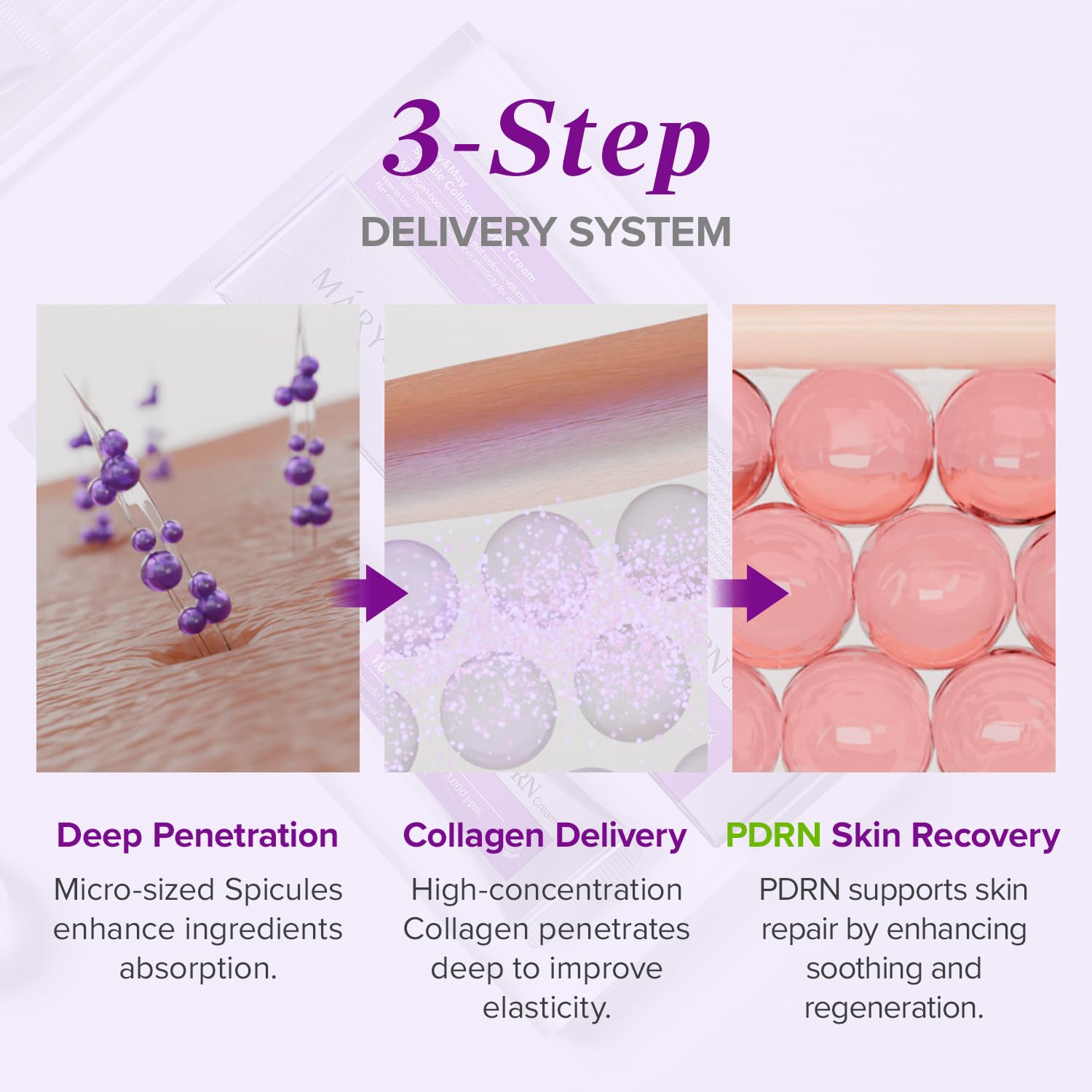 Mary&May Spicule Collagen PDRN Cream 15g by Mary&May – Lotion & Cream