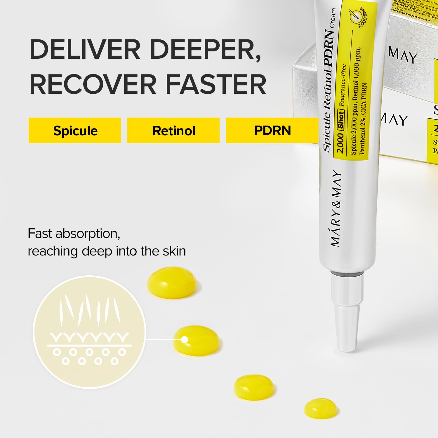 Mary&May Spicule Retinol PDRN Cream 15g by Mary&May – Lotion & Cream