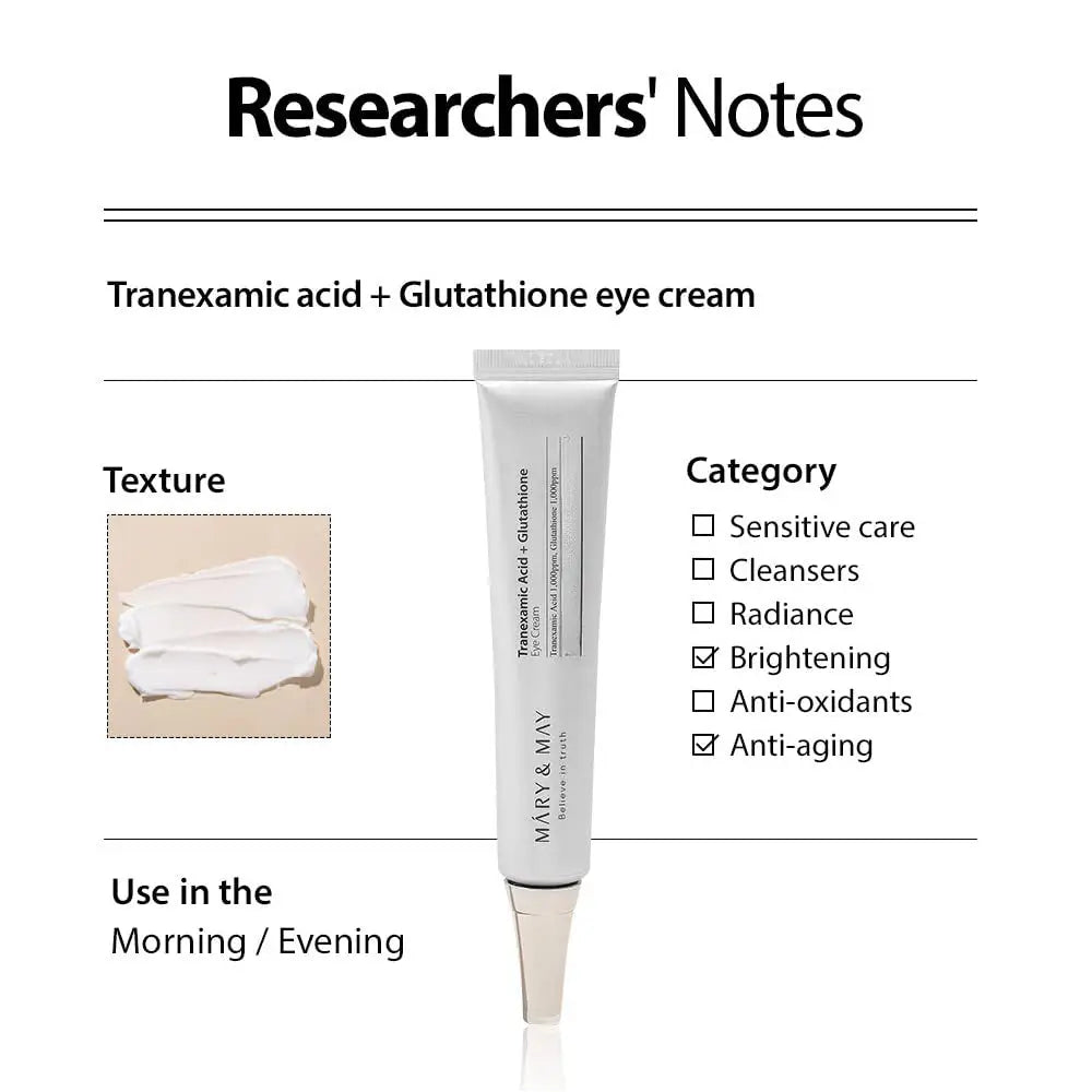 tranexamic acid glutathione eye cream mary & may Mary & May main image 0
