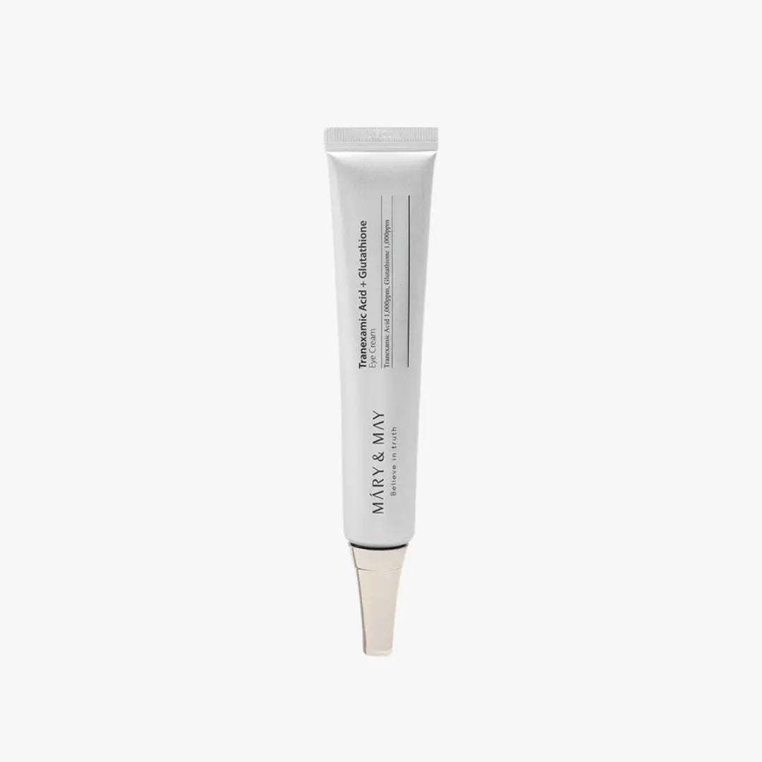 mary&may tranexamic acid glutathione eye Acid+Glutathione Cream How to Use Squeeze a small amount of product on your ring finger and apply around the eye area Mary & May Tranexamic Acid+