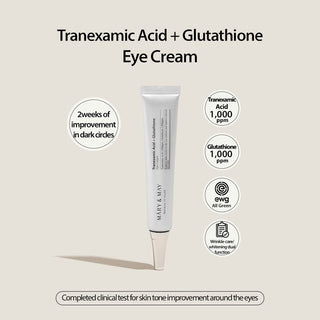 MARY&MAY Tranexamic Acid + Glutathione Eye Cream Mini 12g - Mary&May | Kiokii and...