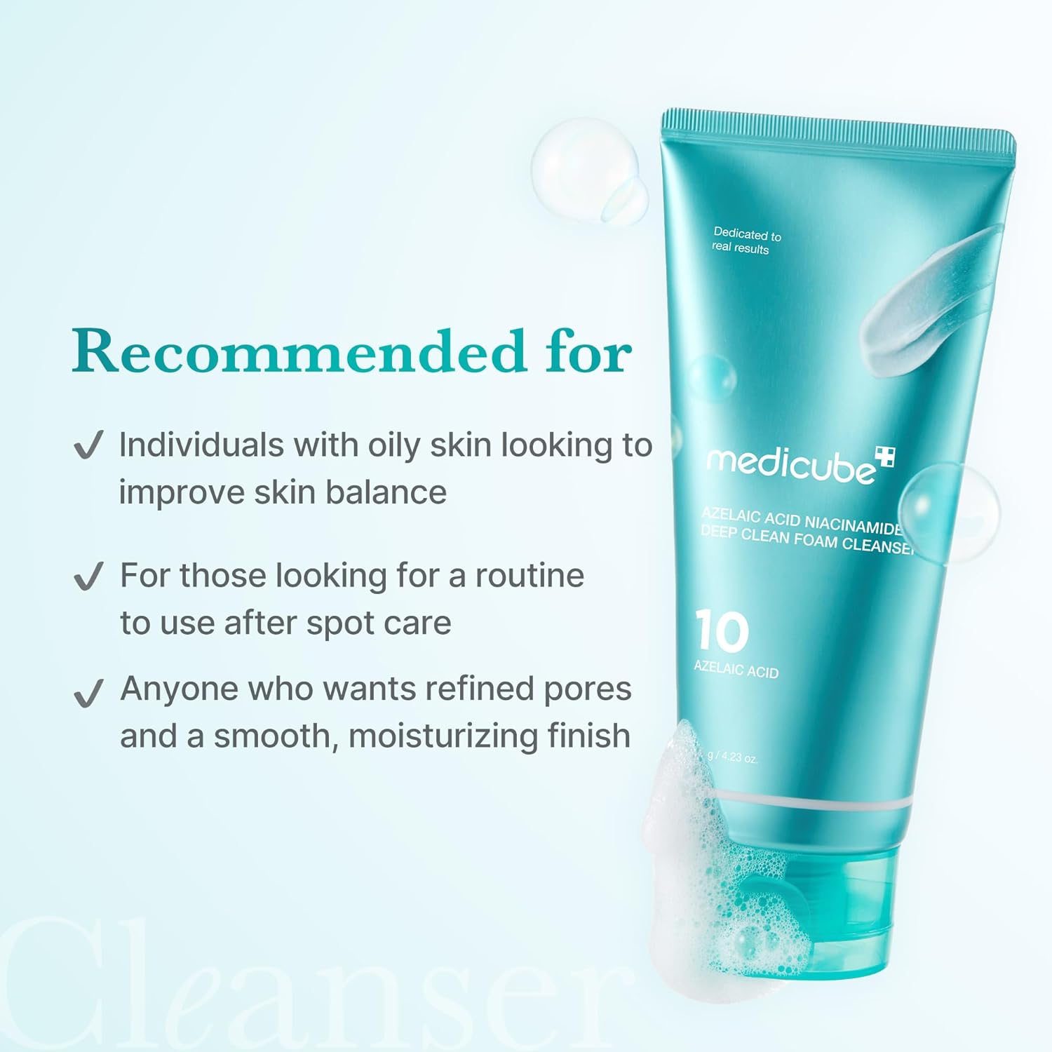 Medicube Azelaic Acid Niacinamide Deep Clean Foam Cleanser 120g by Medicube – Facial Cleanser