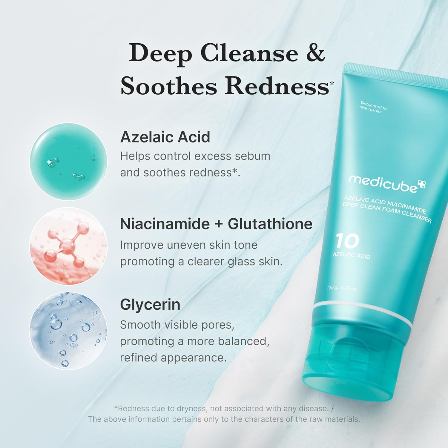 Medicube Azelaic Acid Niacinamide Deep Clean Foam Cleanser 120g by Medicube – Facial Cleanser