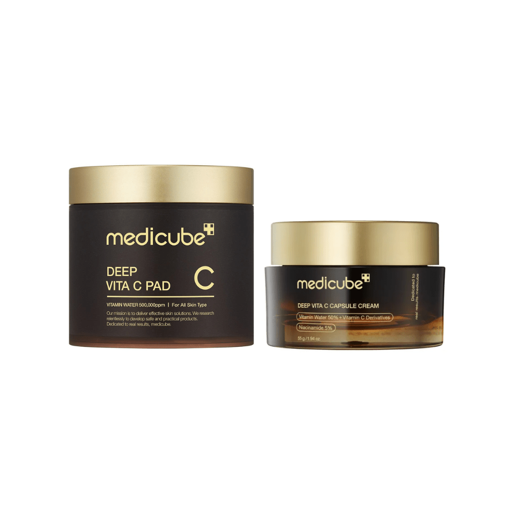 Medicube Deep Vita C Pad 70pcs + Capsule Cream 55ml by Medicube – Bundle