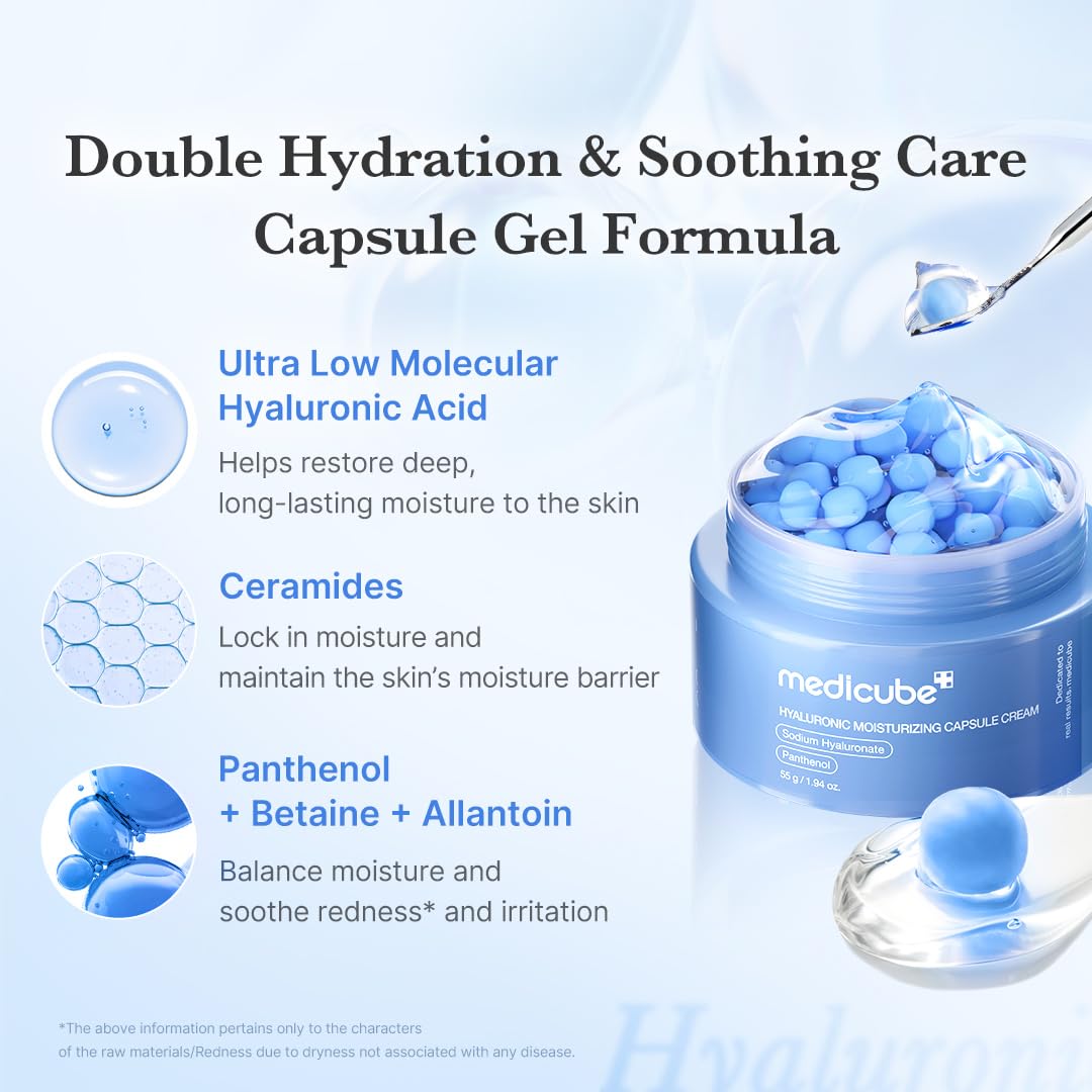 Medicube Hyaluronic Moisturizing Capsule Cream 55g by Medicube – Lotion & Cream