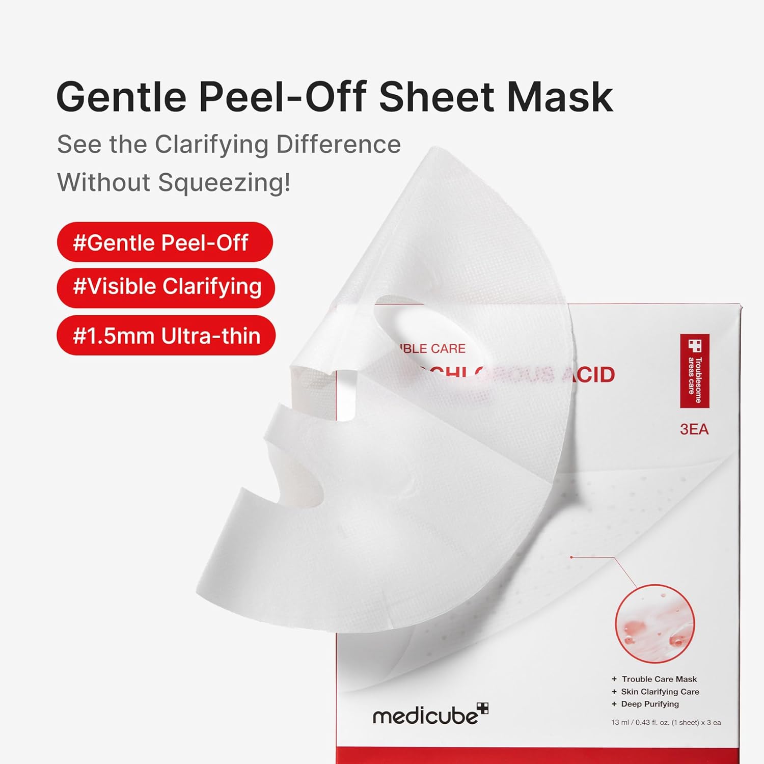 Medicube Hypochlorous Acid Peel Mask 3pc by Medicube – Sheet Mask