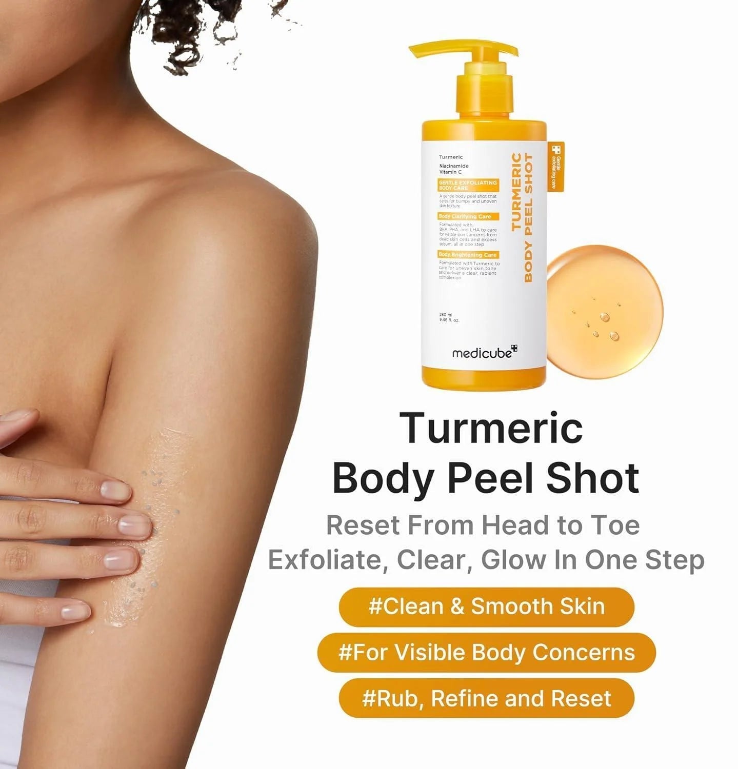 Medicube Kojic Acid Turmeric Body Peel Shot 280ml by Medicube – Body Lotion