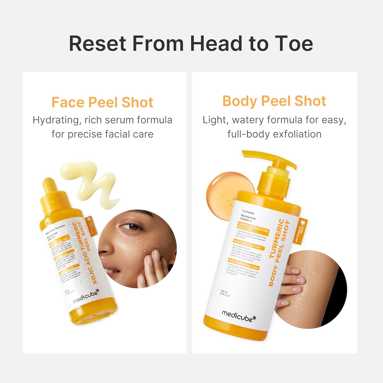 Medicube Kojic Acid Turmeric Body Peel Shot 280ml by Medicube – Body Lotion
