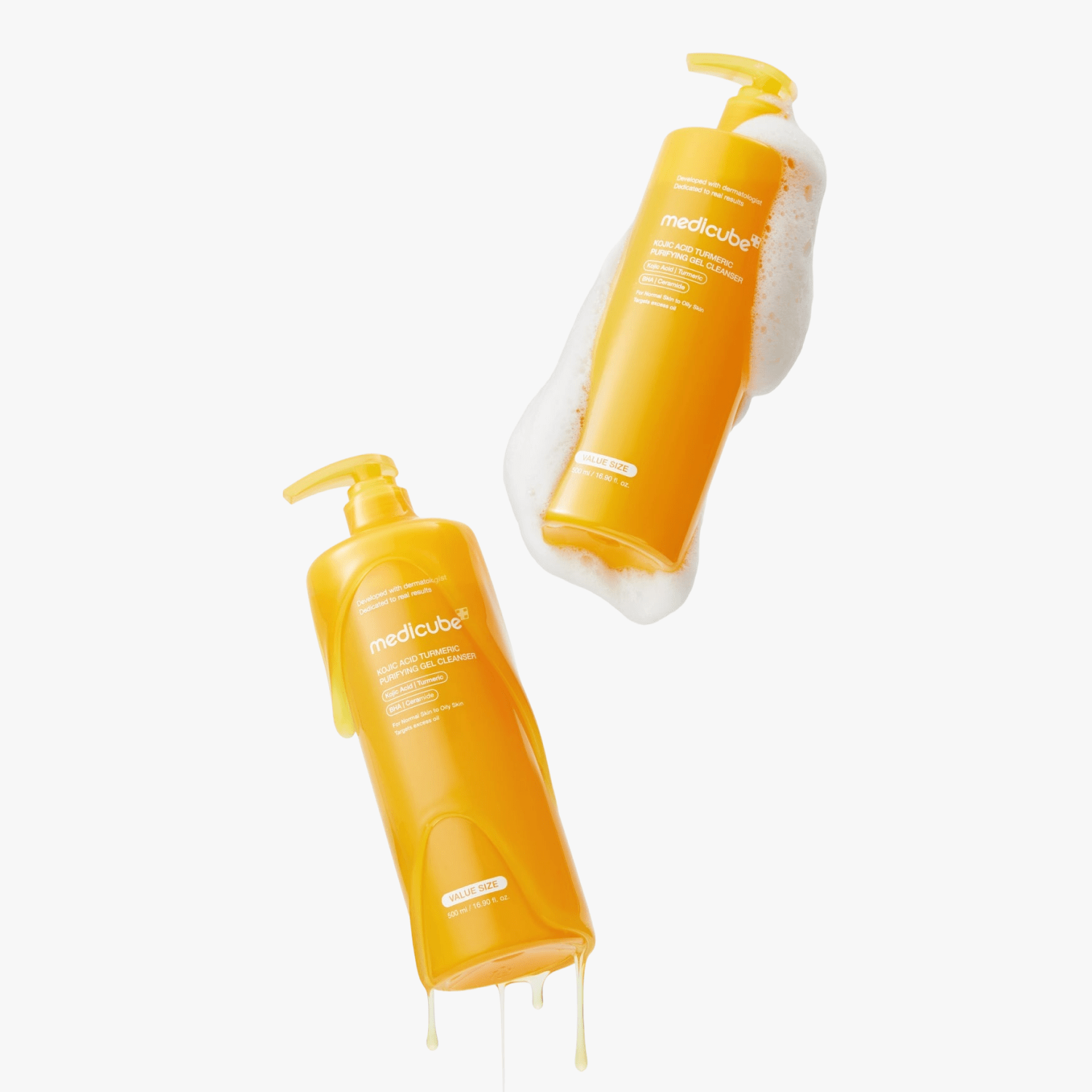 Medicube Kojic Acid Turmeric Gel To Foam Cleanser 500ml by Medicube – Facial Cleanser