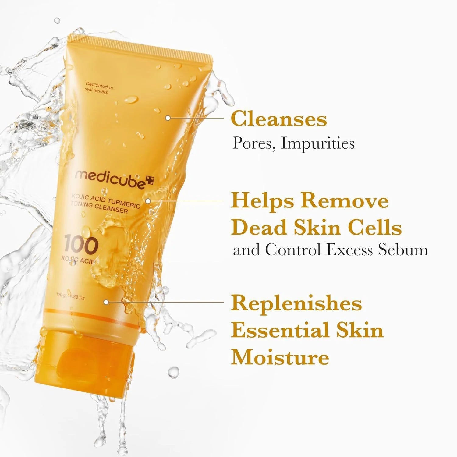 Medicube Kojic Acid Turmeric Toning Cleanser 120g by Medicube – Facial Cleanser