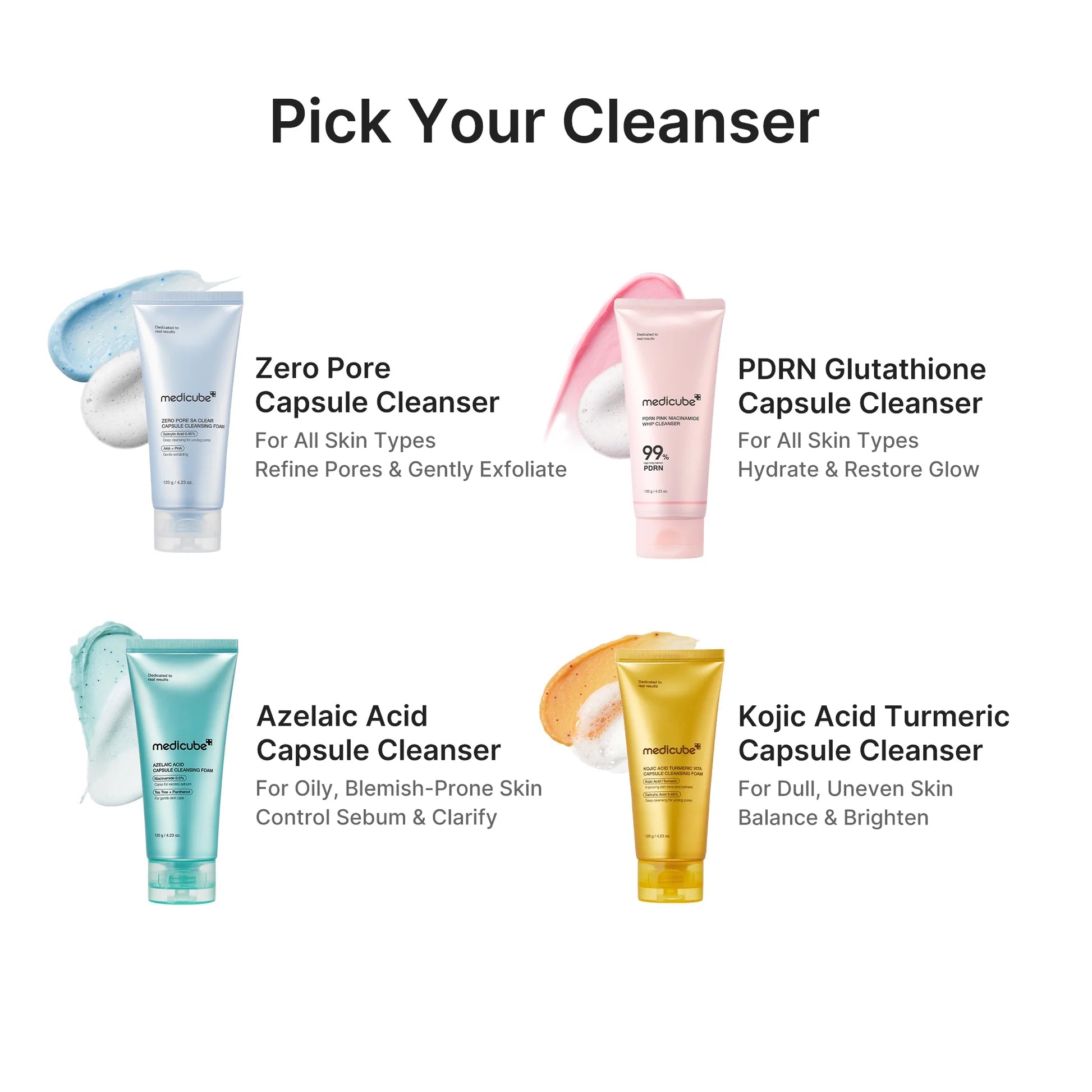 Medicube Kojic Acid Turmeric Vita Capsule Cleansing Foam 120g by Medicube – Facial Cleanser