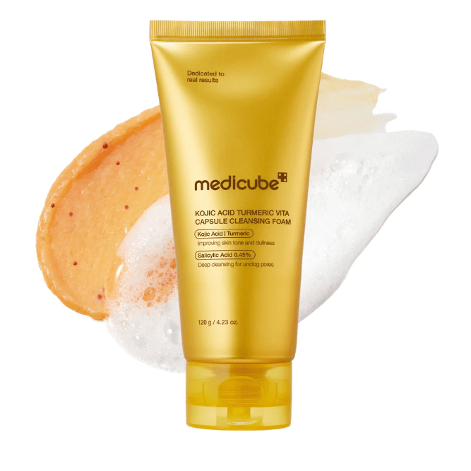 Medicube Kojic Acid Turmeric Vita Capsule Cleansing Foam 120g by Medicube – Facial Cleanser