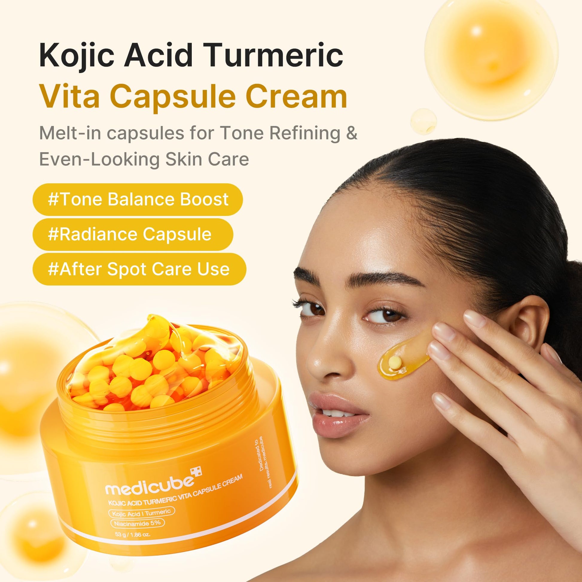 Medicube Kojic Acid Turmeric Vita Capsule Cream 53g by Medicube – Lotion & Cream