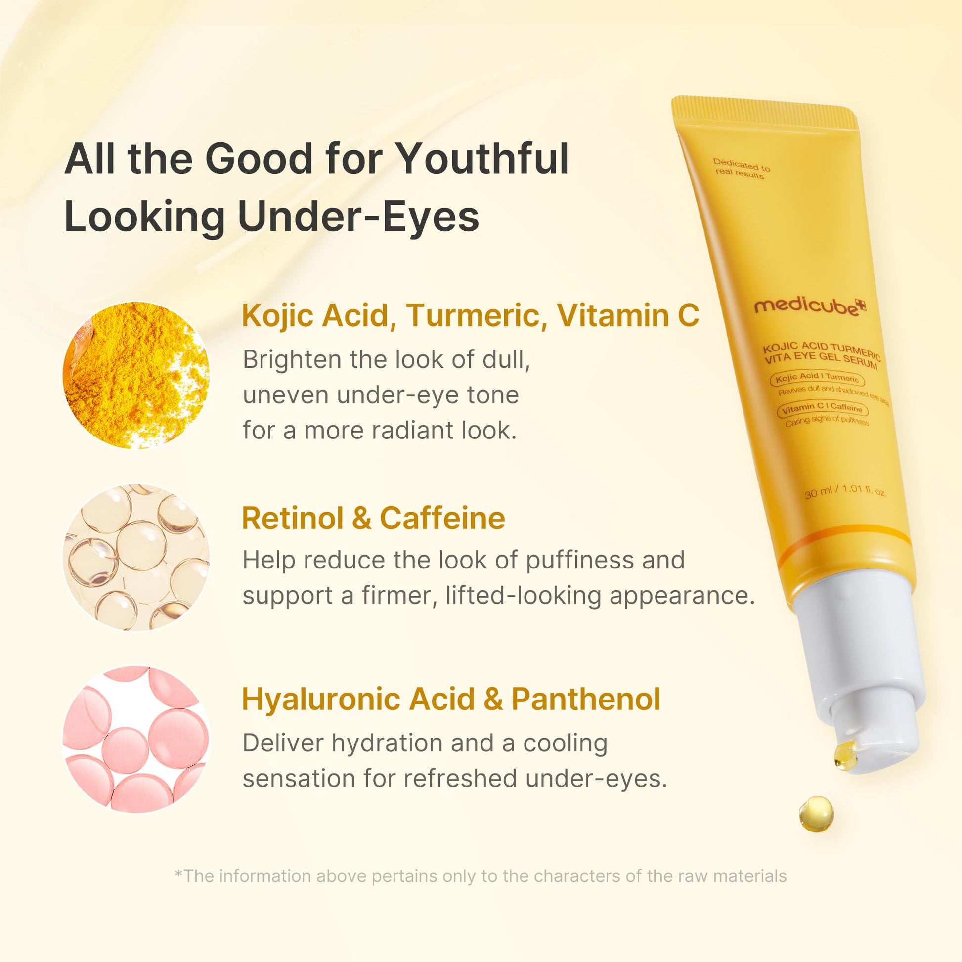 Medicube Kojic Acid Turmeric Vita Eye Gel Serum 30ml by Medicube – Eye Cream & Serum