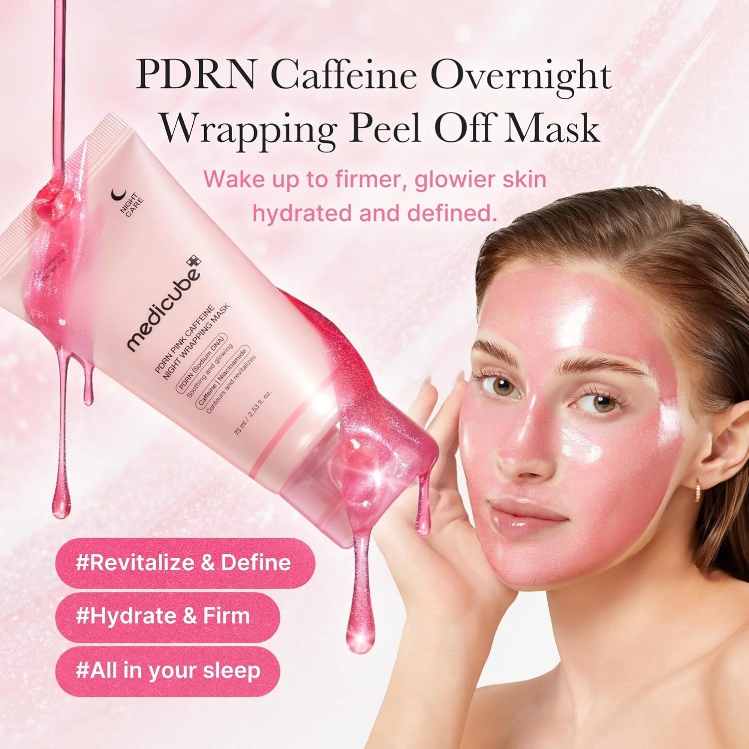 Medicube PDRN Pink Caffeine Night Wrapping Mask 75ml by Medicube – Wrapping Mask