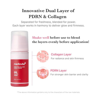 Medicube PDRN Pink Collagen Bubble Serum 95ml by Medicube – Serum & Ampoule photo