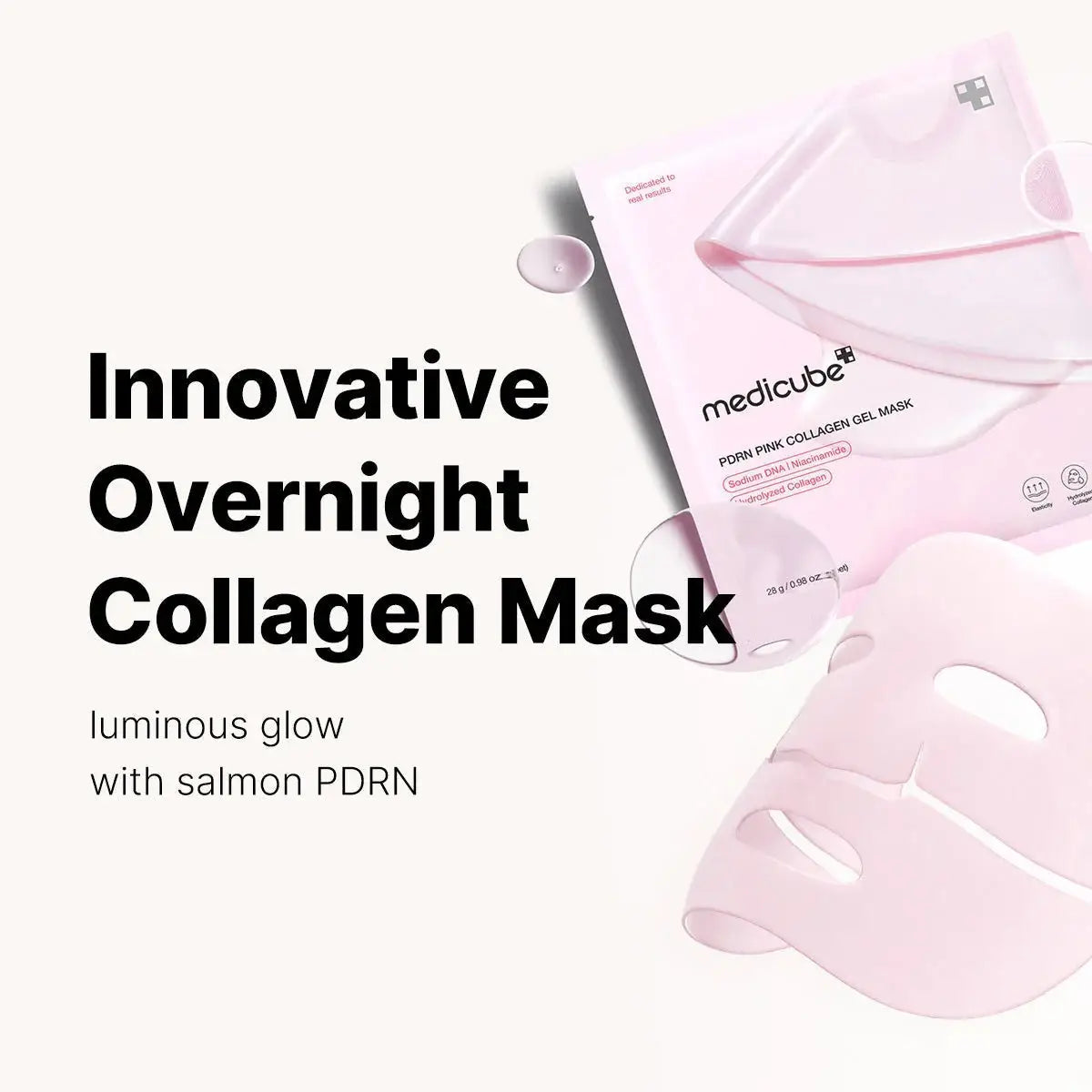 Medicube PDRN Pink Collagen Gel Mask (2 Sizes) by Medicube – Sheet Mask