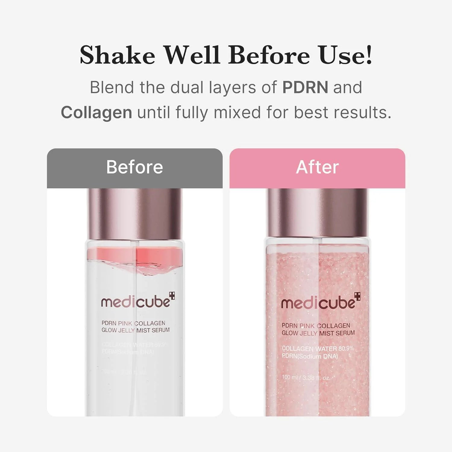Medicube PDRN Pink Collagen Glow Jelly Mist Serum 100ml by Medicube – Serum & Ampoule