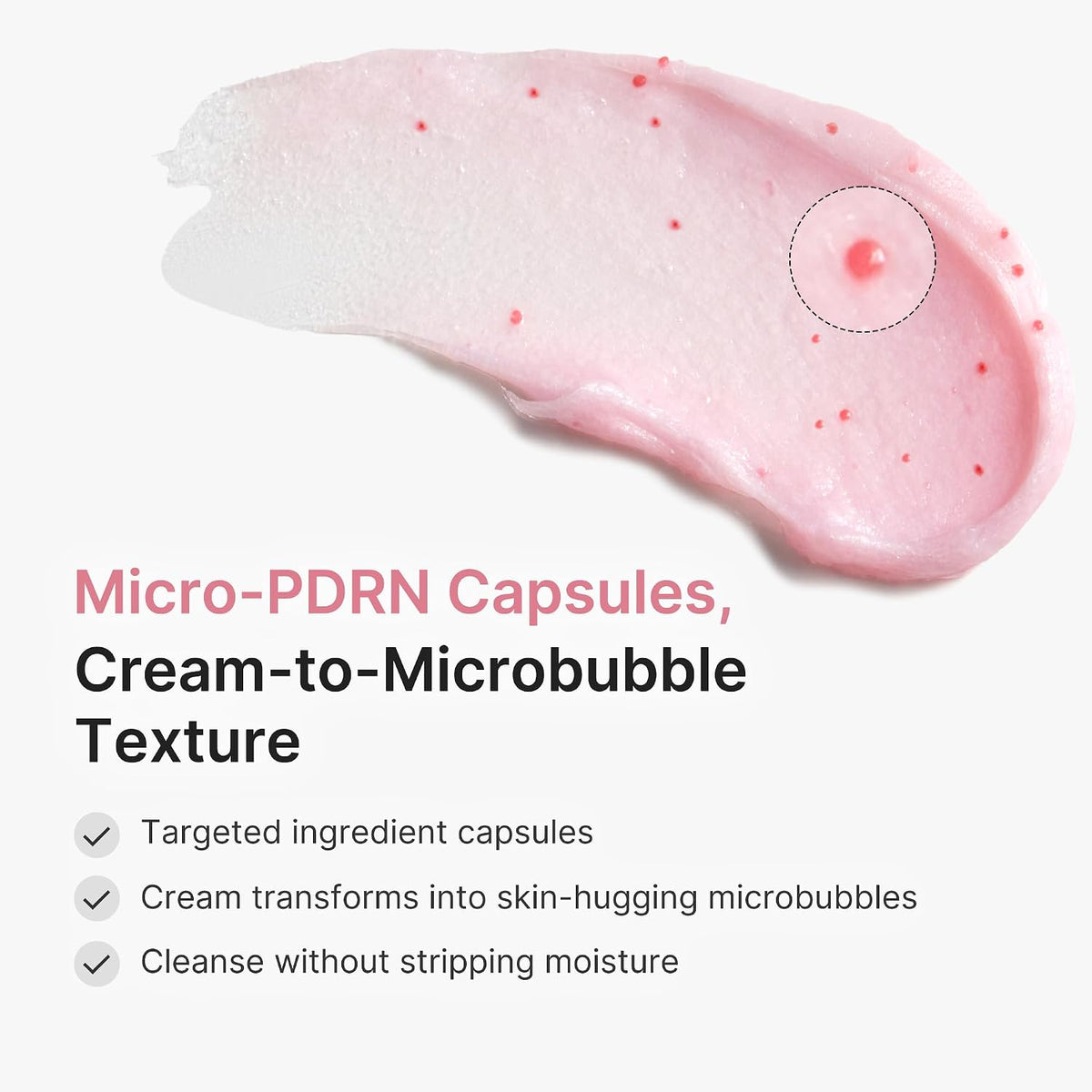 medicube PDRN Pink Glutathione Capsule Cleansing Foam 120g by medicube – Facial Cleanser