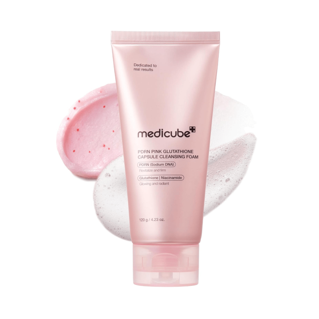 medicube PDRN Pink Glutathione Capsule Cleansing Foam 120g by medicube – Facial Cleanser