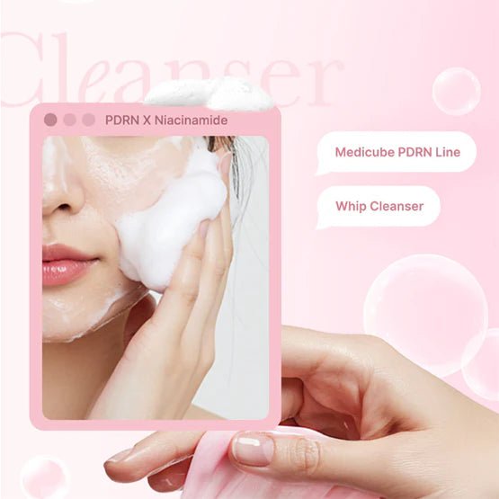 Medicube PDRN Pink Niacinamide Whip Cleanser 120g by Medicube – Facial Cleanser
