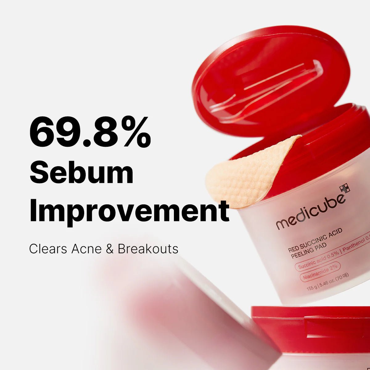 Medicube Red Succinic Acid Peeling Pad 70ea by Medicube – Toner Pads