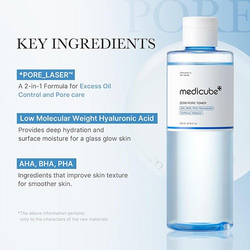 Medicube Zero Pore Toner 250ml by Medicube – Toner & Essence