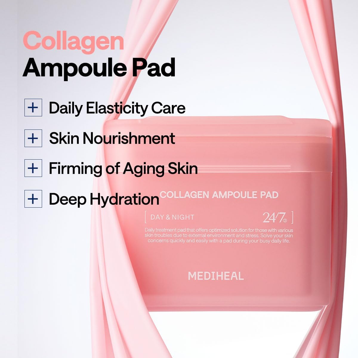 Mediheal Collagen Ampoule Pad Zipper Pouch 14pcs by Mediheal – Toner Pads