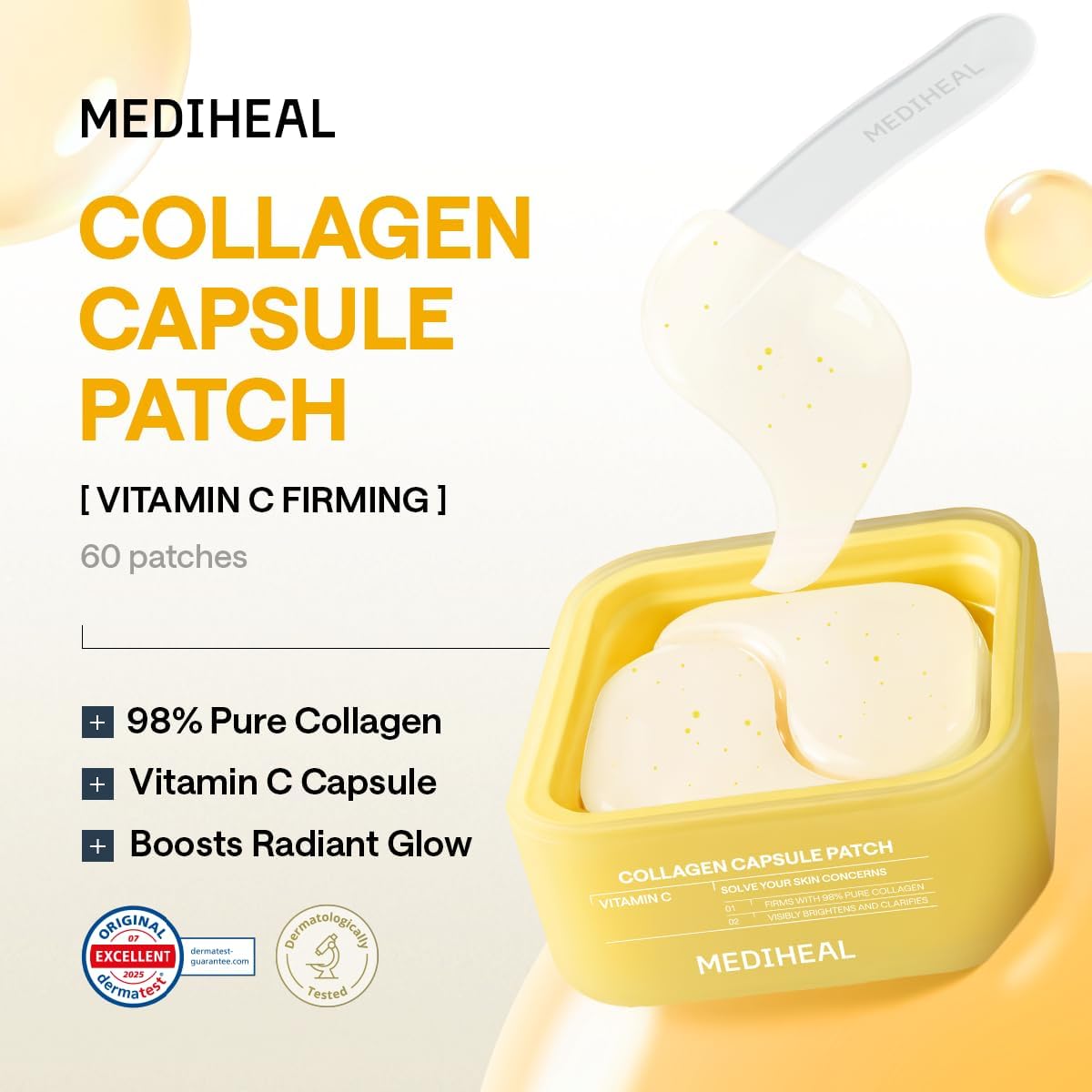 MEDIHEAL Collagen Capsule Patch Vitamin C Firm Brightening 60pcs by Mediheal – Sheet Mask
