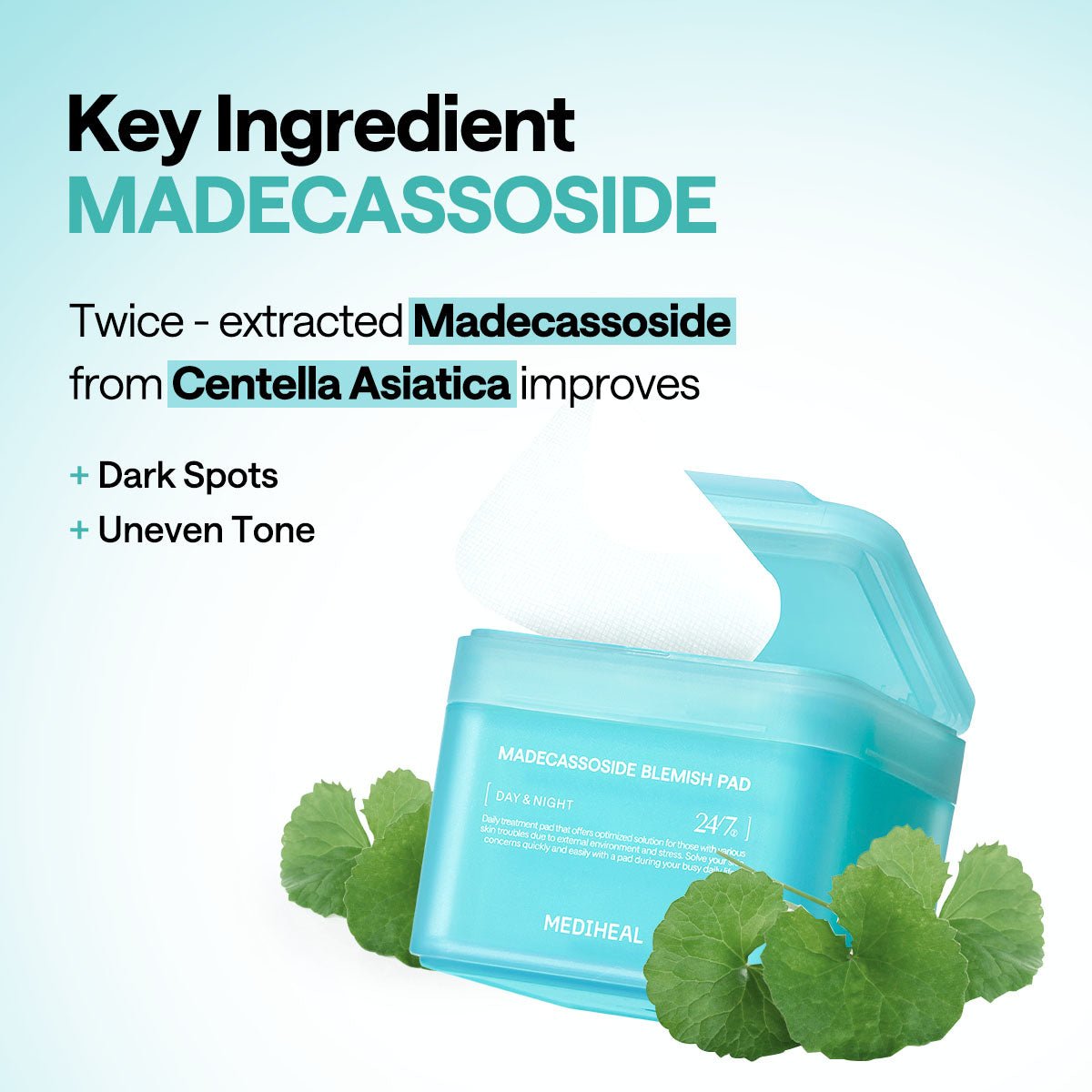 Mediheal Madecassoside Pad Zipper Pouch 14pcs by Mediheal – Toner Pads