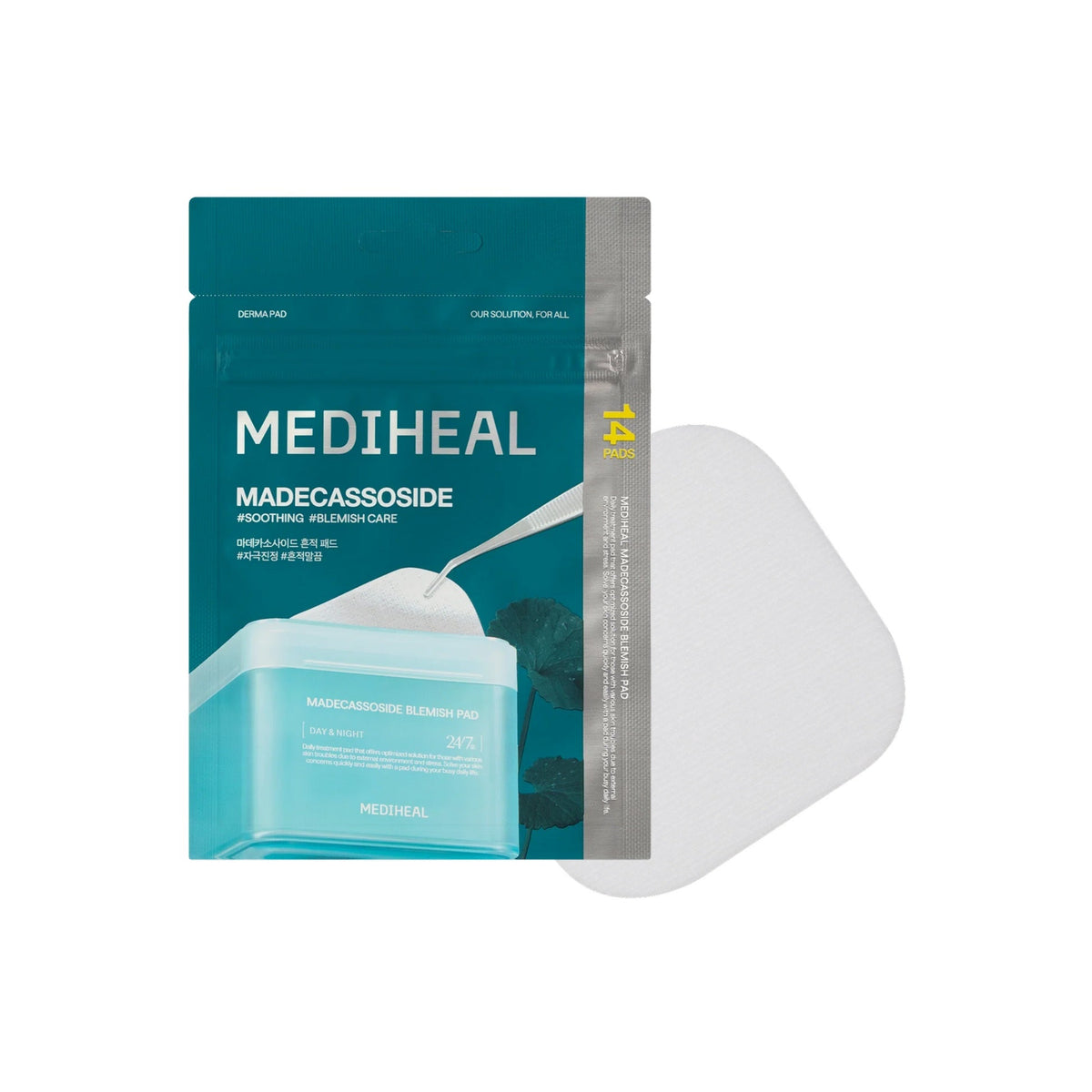 Mediheal Madecassoside Pad Zipper Pouch 14pcs by Mediheal – Toner Pads