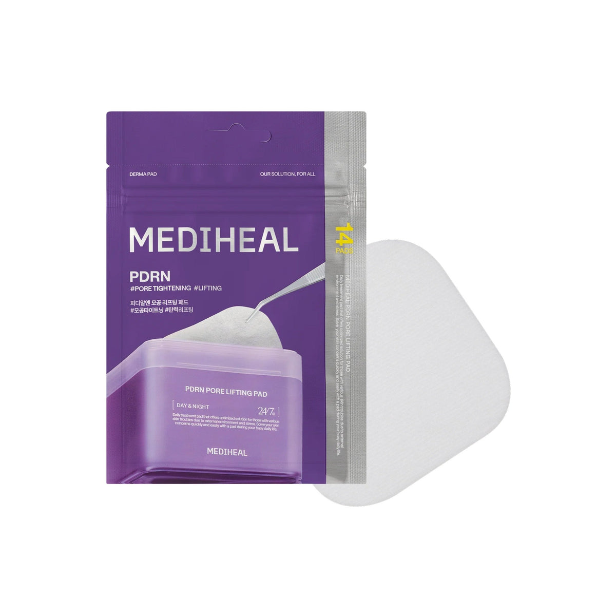 Mediheal PDRN Lifting Pad Zipper Pouch 14pcs by Mediheal – Toner Pads