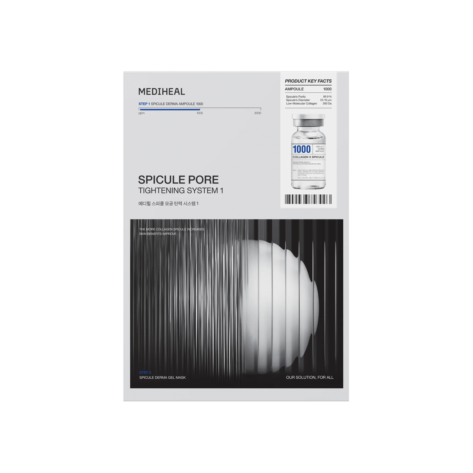 MEDIHEAL Spicule Pore Tightening System 1 Mask (4pcs) by Mediheal – Sheet Mask