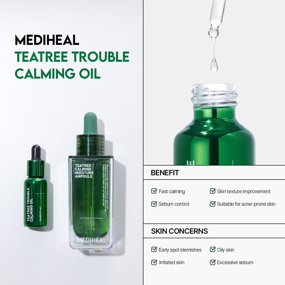 MEDIHEAL Teatree Trouble Calming Oil 10ml by Mediheal – Serum & Ampoule