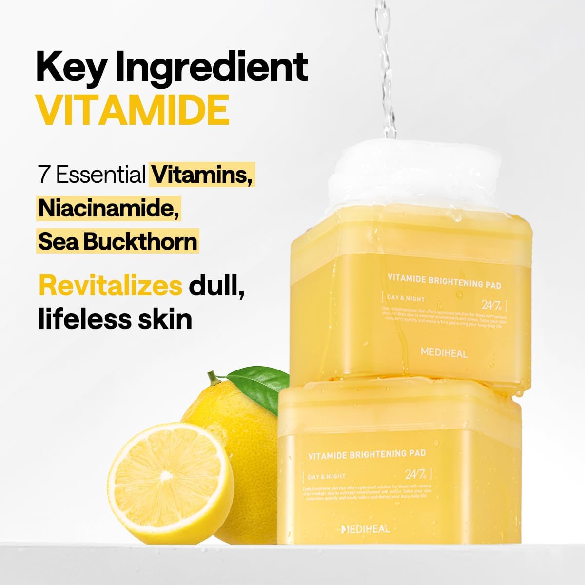 Mediheal Vitamide Brightening Pad Zipper Pouch 14pcs by Mediheal – Toner Pads