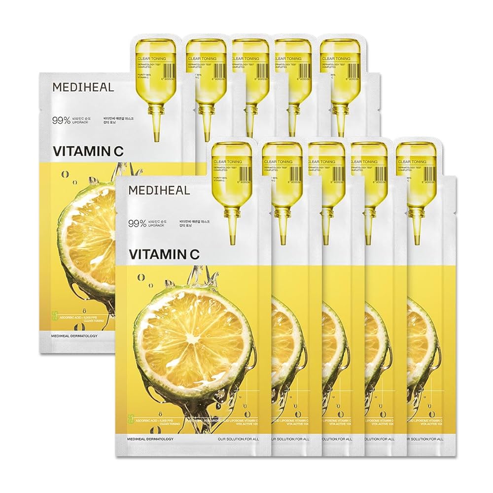 MEDIHEAL Vitamin C Essential Mask (10pcs) by Mediheal – Sheet Mask
