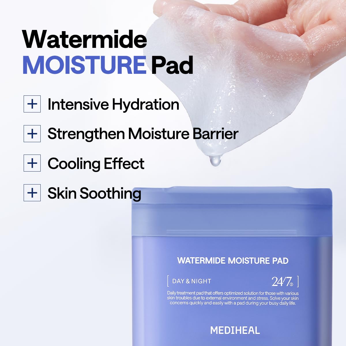 Mediheal Watermide Moisture Pad Zipper Pouch 14pcs by Mediheal – Toner Pads