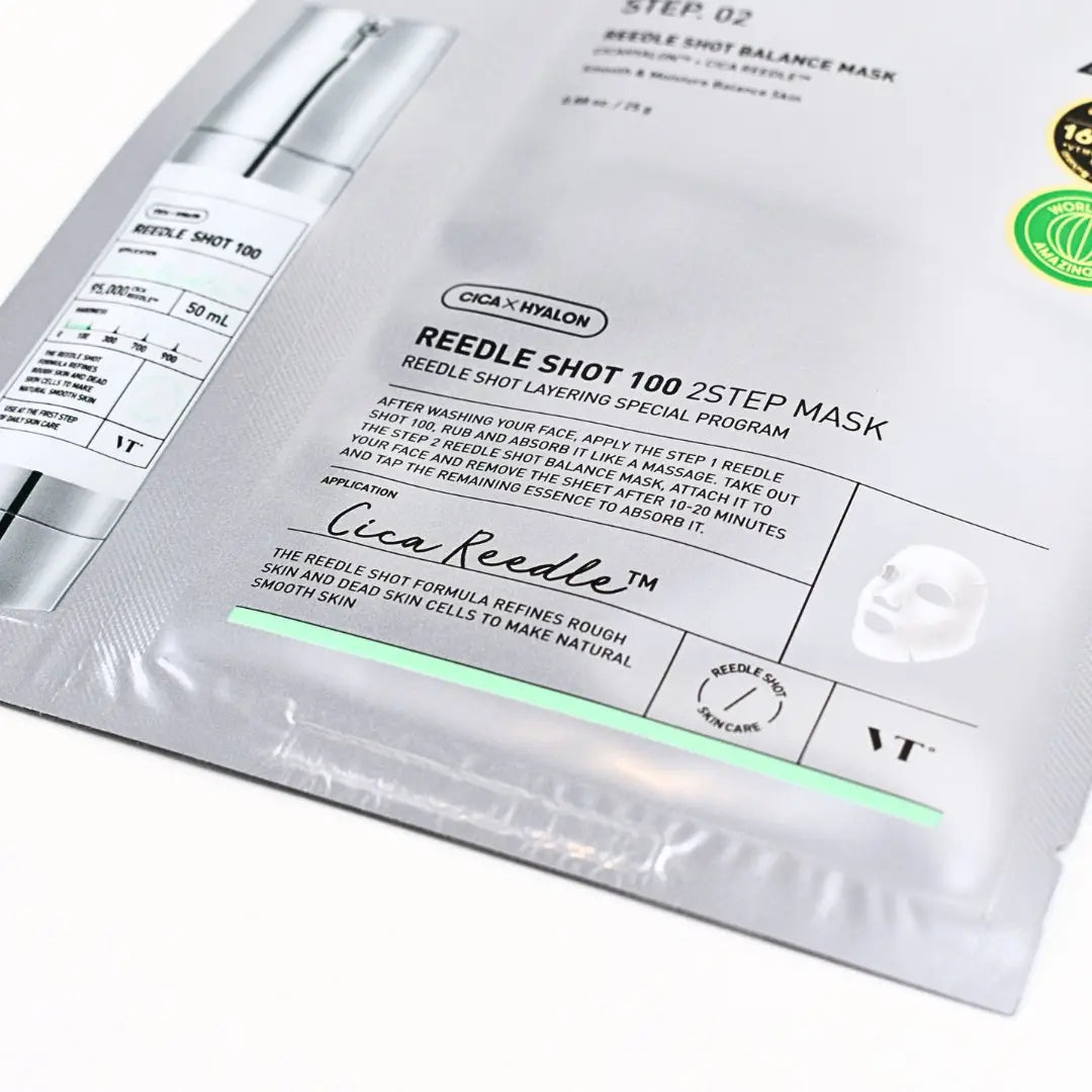 VT Cosmetics Mild Reedle Shot 100 2 - Step Mask 1pc by VT Cosmetics – Sheet Mask