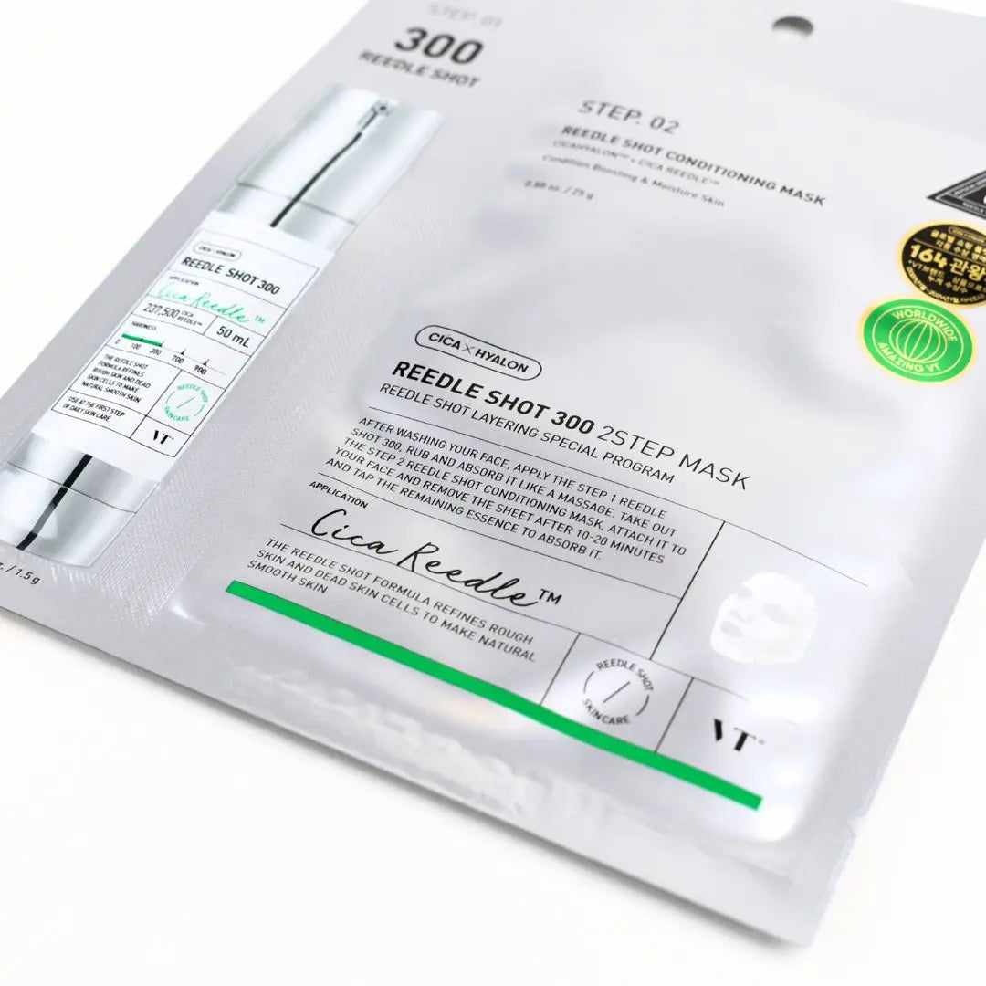 VT Cosmetics Mild Reedle Shot 300 2 - Step Mask 1pc by VT Cosmetics – Sheet Mask