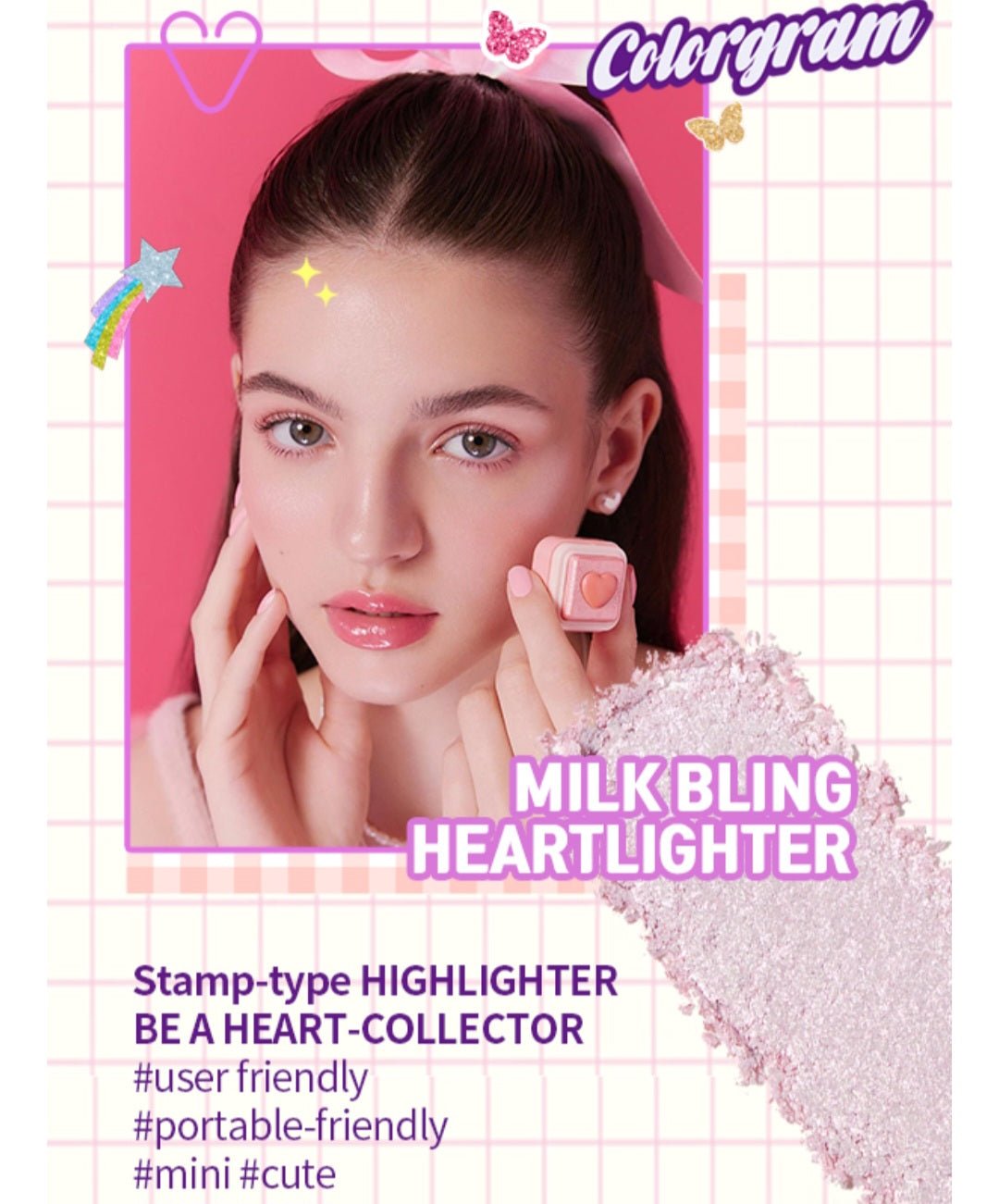 Milk Bling Heartlighter - Colorgram | Kiokii and...
