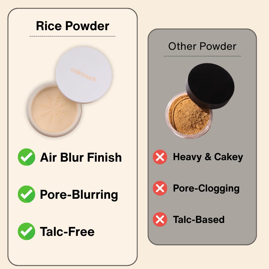 Milktouch Air Blur Rice Setting Powder 8g by MilkTouch – Setting Powder & Spray