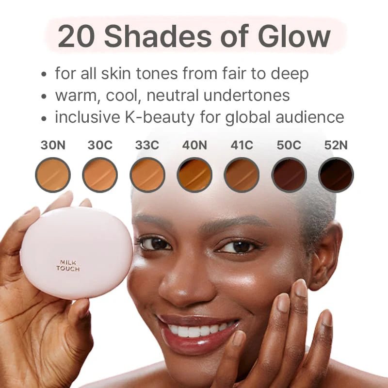 MilkTouch All - day Skin Fit Milky Glow Cushion 5 Colors by MilkTouch – Foundation & Cushion