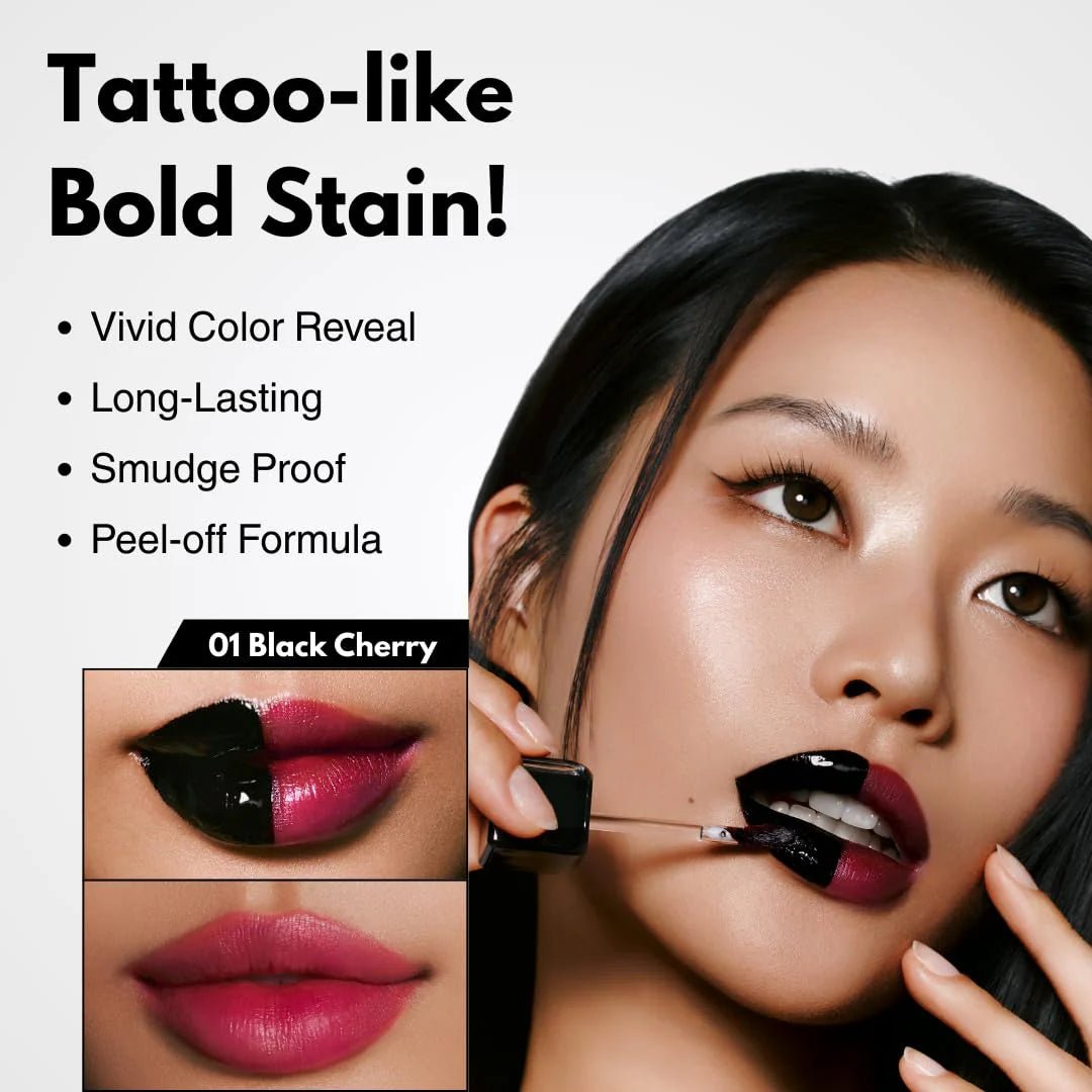 MilkTouch Black Peel Off Lip Tattoo 4g (5 Colors) by MilkTouch – Lipstick