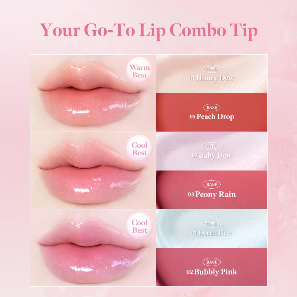 MilkTouch Dew Stain Sheer Aurora Gloss 3 Colors | MilkTouch Lip