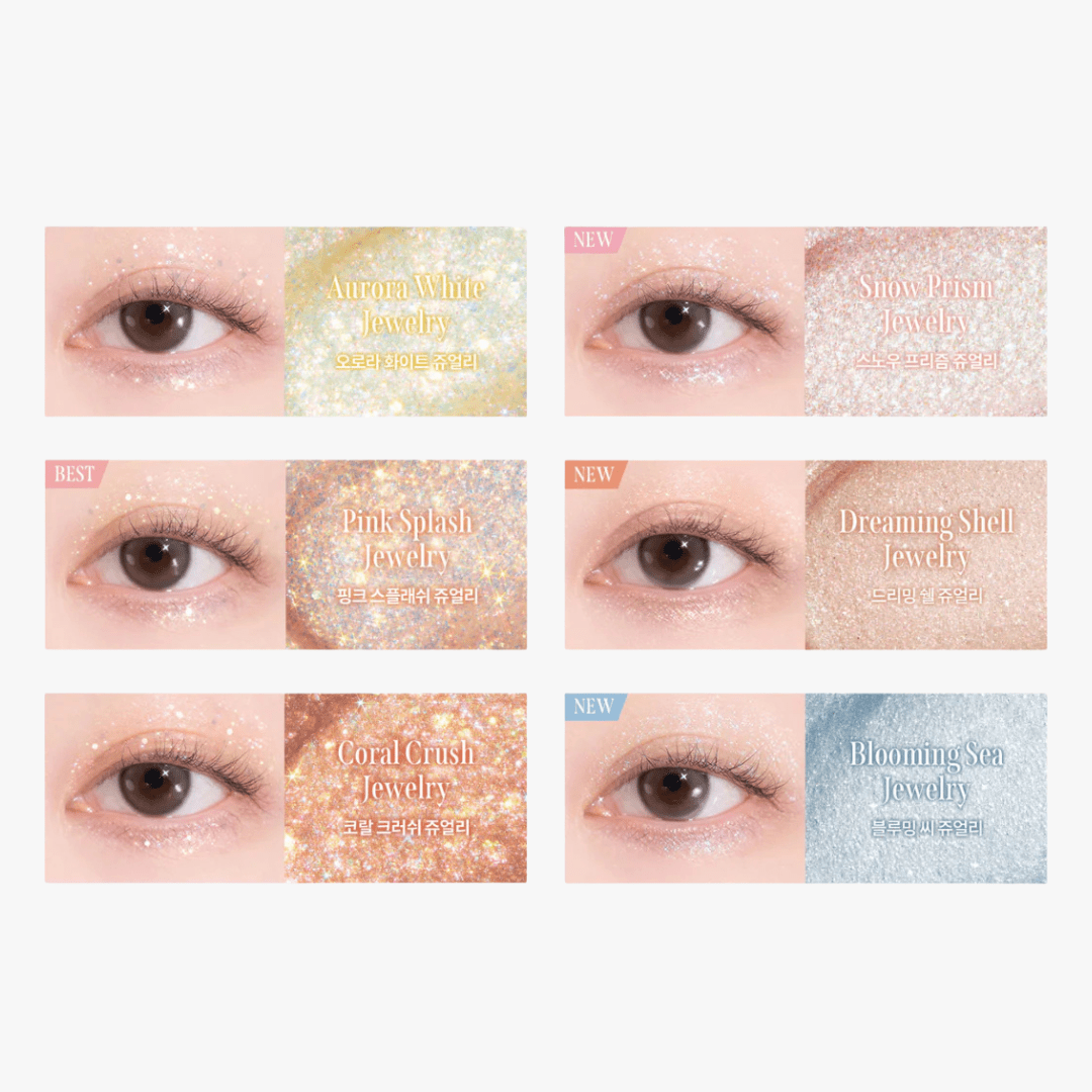 MilkTouch Fairy Jewel Eye Glitter 7g (4 Colors) by MilkTouch – Eye Shadow