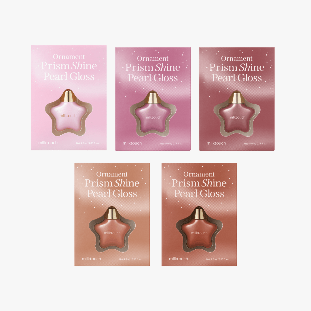 MilkTouch Ornament Prism Shine Pearl Gloss (5 Colors) by MilkTouch – Lip Gloss