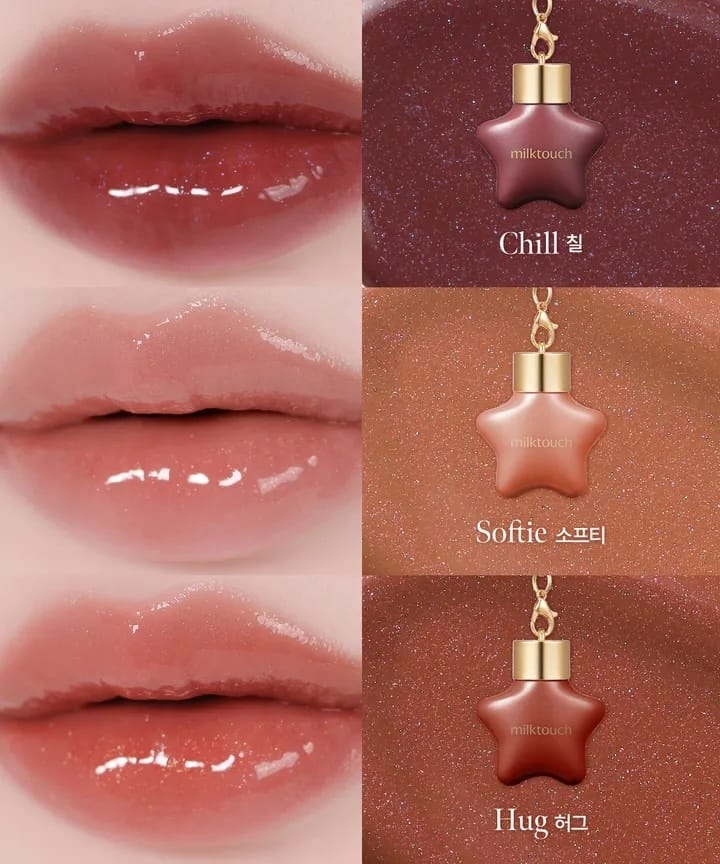 MilkTouch Ornament Prism Shine Pearl Gloss (5 Colors) by MilkTouch – Lip Gloss