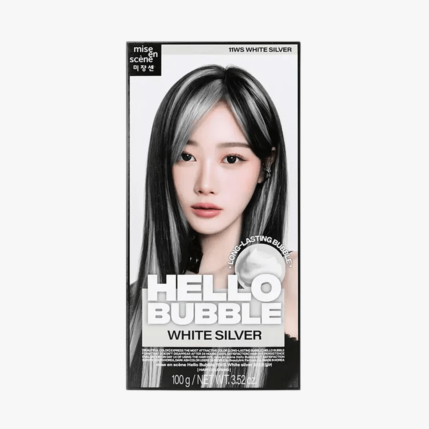MISE EN SCENE Hello Bubble 11WS White Silver 2025 by Mise En Scene – Hair Color