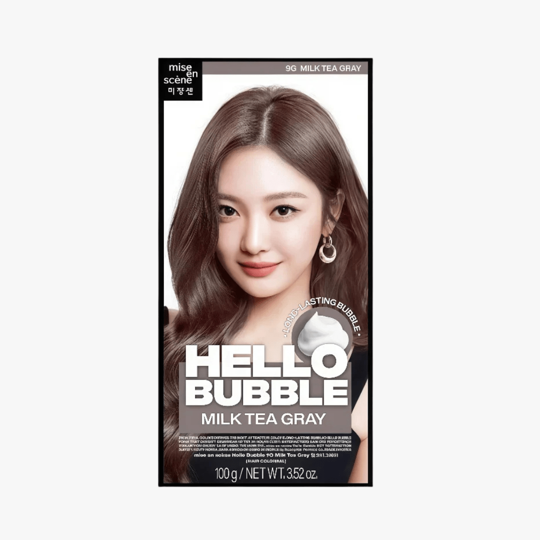 MISE EN SCENE Hello Bubble Foam Color 9G Milk Tea Gray 2025 (Ningning - Aespa) by Mise En Scene – Hair Color